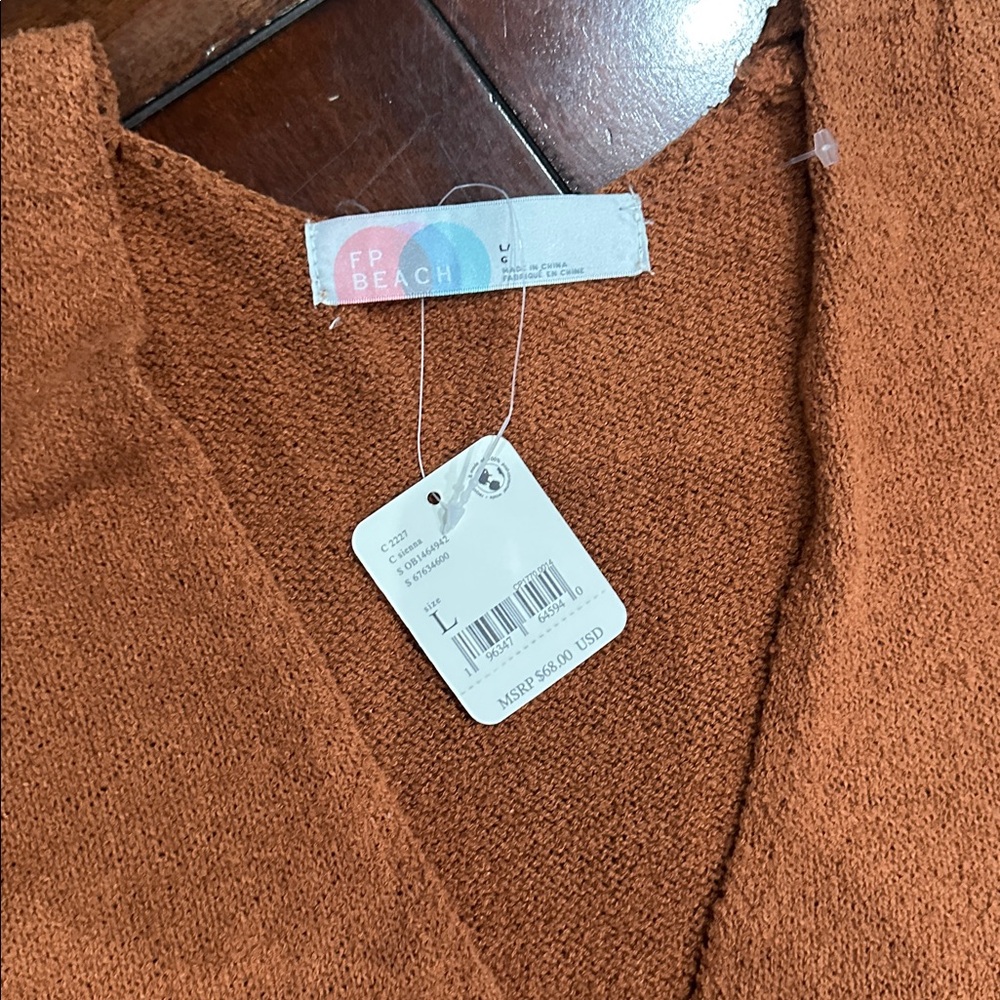 Free People Terracotta Knit Dress - Picture 2 of 5